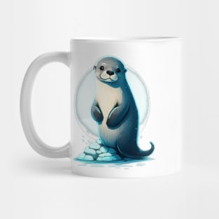 Cute Baby Seal In Ice Mug